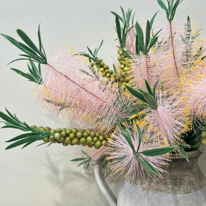 Artificial Plants & Flowers |  Artificial Bottle Brush Spray Pink Artificial Plants & Flowers Artificial Plants & Flowers