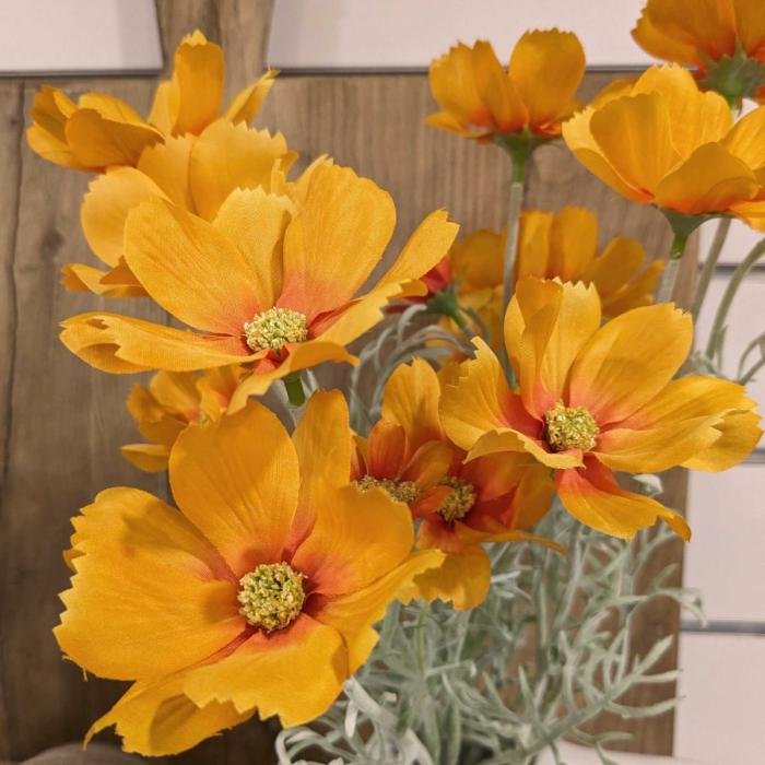 Artificial Plants & Flowers |  Artificial Cosmos Spray Orange Artificial Plants & Flowers Artificial Plants & Flowers