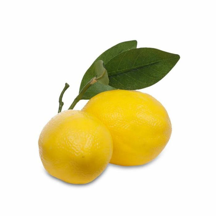 Artificial Plants & Flowers |  Artificial Fruit Lemon Cluster With Leaf Artificial Plants & Flowers Artificial Plants & Flowers