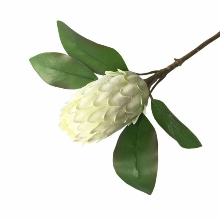 Artificial Plants & Flowers |  Artificial Protea Ice Stem White Artificial Plants & Flowers Artificial Plants & Flowers