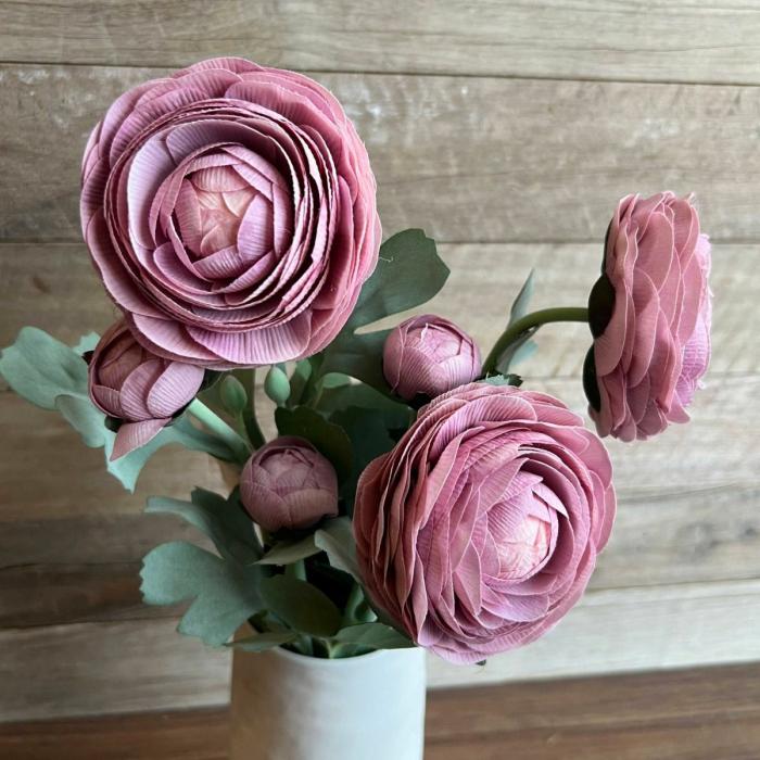 Artificial Plants & Flowers |  Artificial Ranunculus Dusty Pink Artificial Plants & Flowers Artificial Plants & Flowers