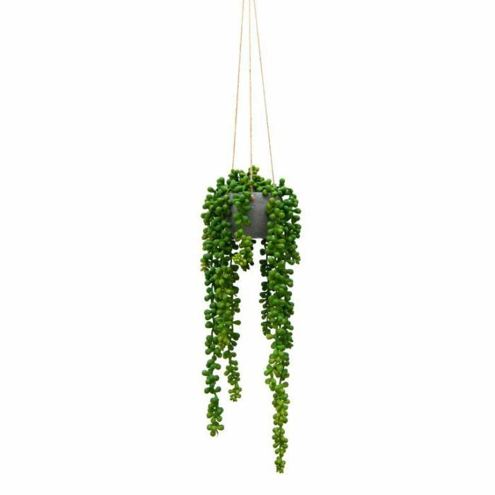 Artificial Plants & Flowers |  Hanging Beans Cement Pot Artificial Plants & Flowers Artificial Plants & Flowers