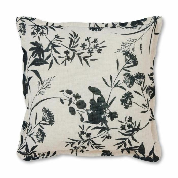 Cushions |  Jasmine Cushion Charcoal Cushions Charcoal