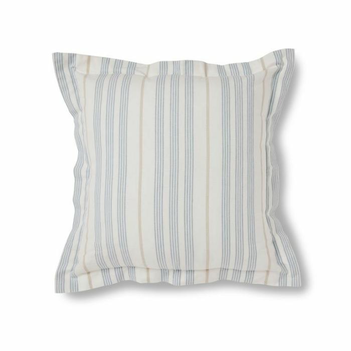 Cushions |  Noosa Blue Taupe Stripe Cushion Cushions Blue