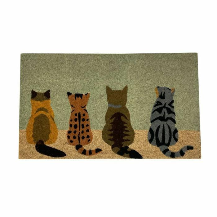 Doormats & Rugs |  4 Little Whisker Guys Doormat Doormats & Rugs Blue