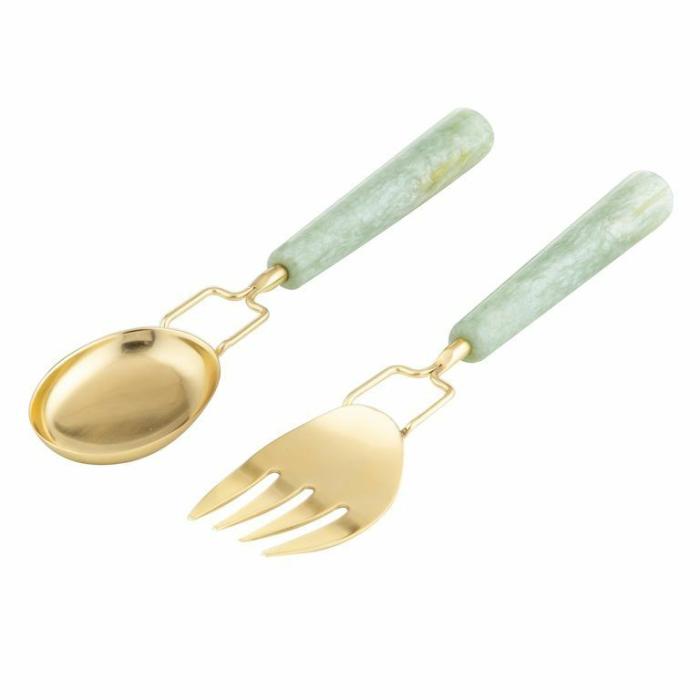 Home Accessories |  Adriatic Salad Server Home Accessories Green