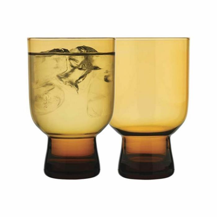 Home Accessories |  Arlo Tumbler Set Of 4 Amber Home Accessories Home Accessories