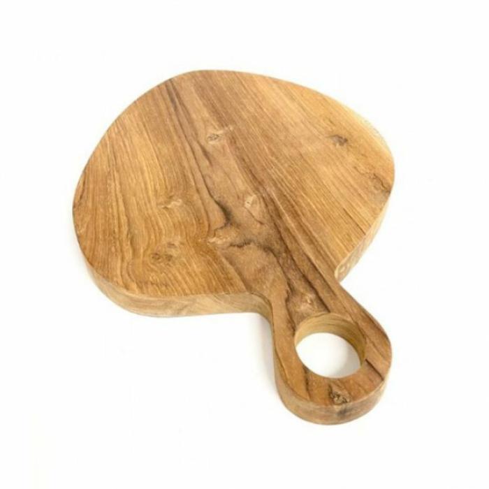 Home Accessories |  Attic Teak Platter With Handle Home Accessories Home Accessories