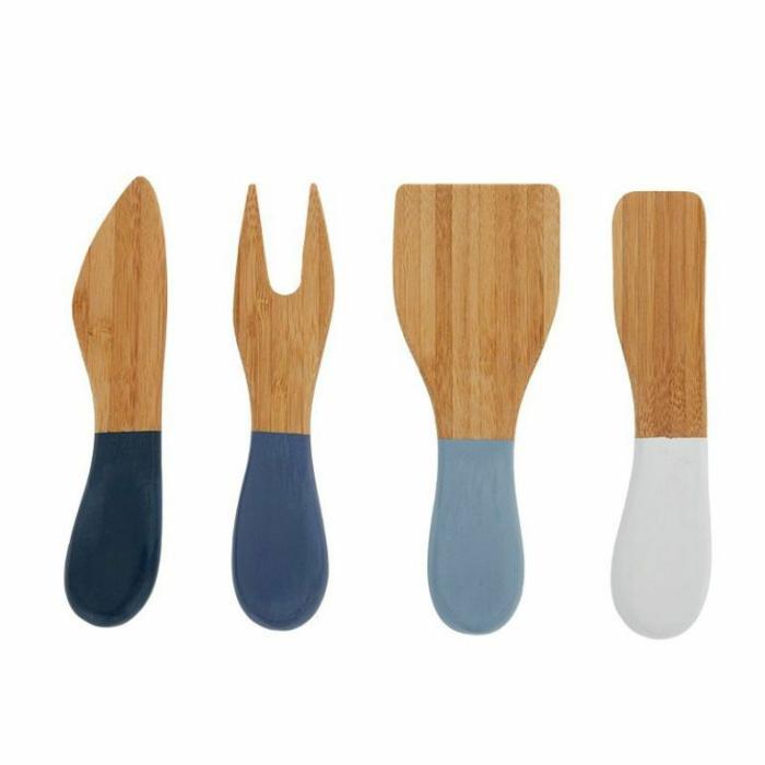 Home Accessories |  Bamboo Cheese Knives Set Blue Home Accessories Blue