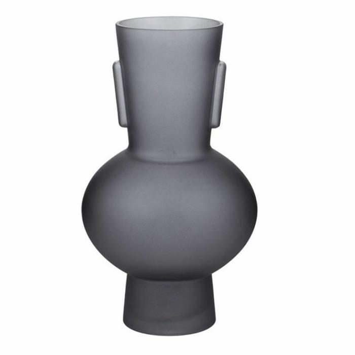 Home Accessories |  Bergen Glass Vase Matte Grey Home Accessories Grey