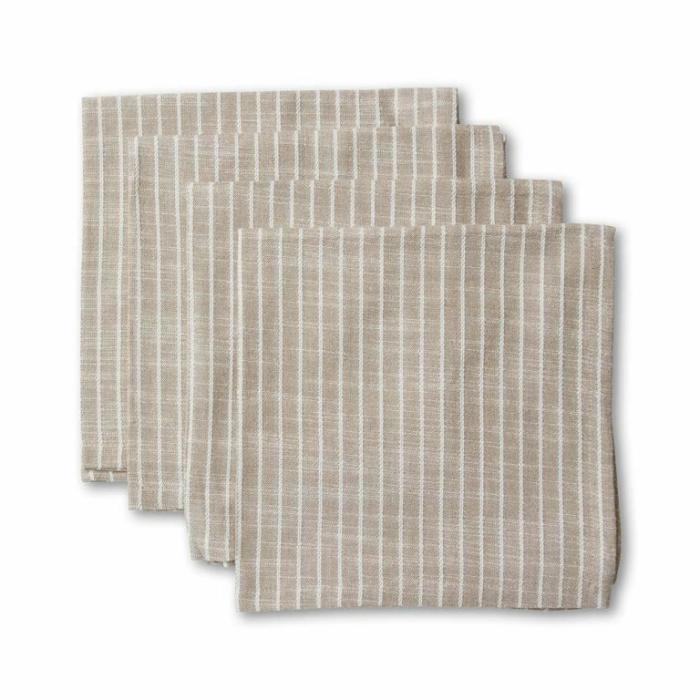 Home Accessories |  Bowral Neutral Stripe Napkin Set Of 4 Home Accessories Home Accessories