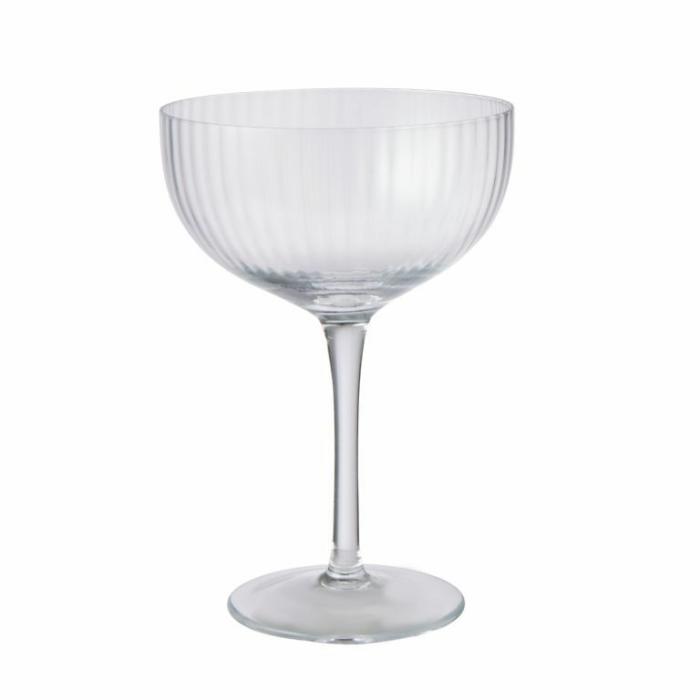 Home Accessories |  Fine Foods Ribbed Coupe Glass Set Home Accessories Clear