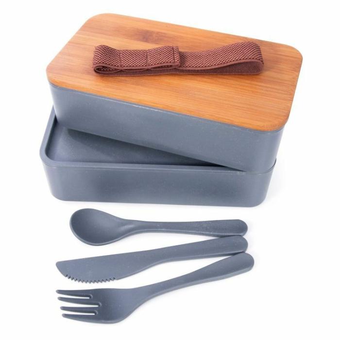 Home Accessories |  For The Earth Wheat Straw Bento Box With Cutlery Assorted Home Accessories Home Accessories