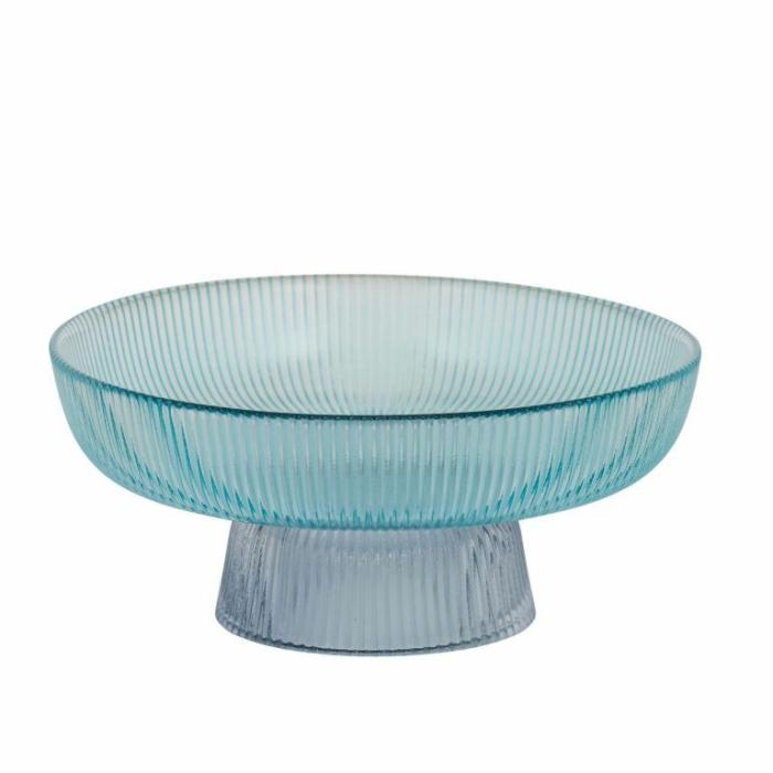 Home Accessories |  Frankie Glass Cake Stand Blue Home Accessories Blue