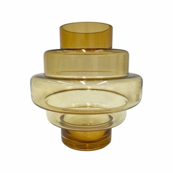 Home Accessories |  Gatsby Glass Vase Amber Home Accessories Home Accessories