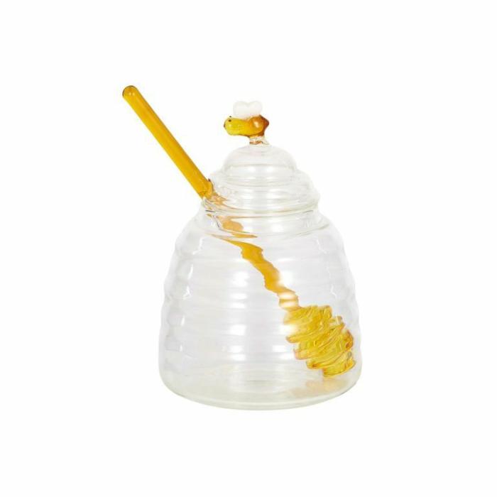 Home Accessories |  Glass Honey Pot With Dipper Home Accessories Home Accessories