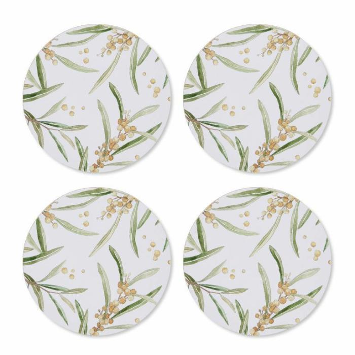 Home Accessories |  Golden Wattle Coaster Set Of 4 Home Accessories Home Accessories