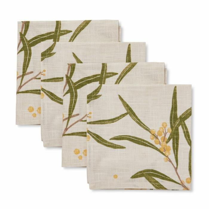 Home Accessories |  Golden Wattle Napkin Set Of 4 Home Accessories Home Accessories