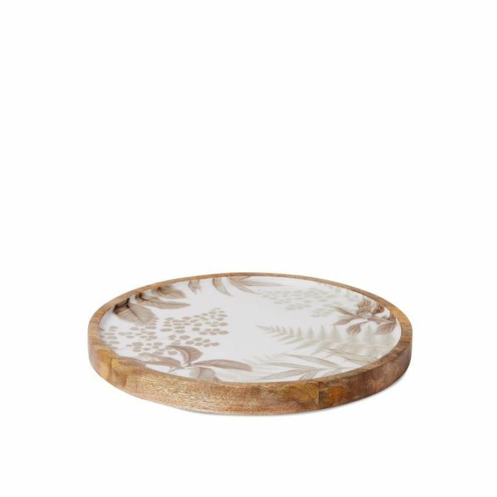 Home Accessories |  Harlem Neutral Round Platter Home Accessories Home Accessories