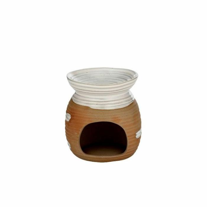 Home Accessories |  Hayes Ceramic Oil Burner Natural White Home Accessories Home Accessories