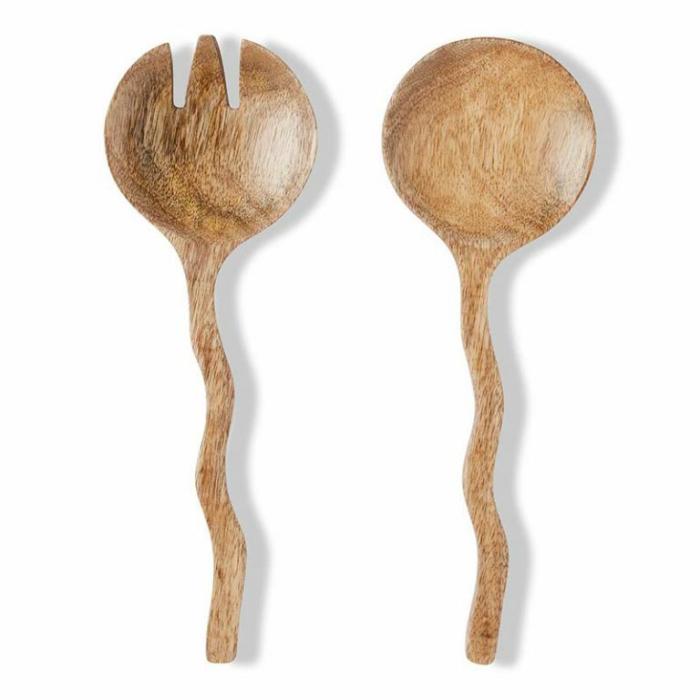 Home Accessories |  Hazel Wavy Salad Server Home Accessories Home Accessories