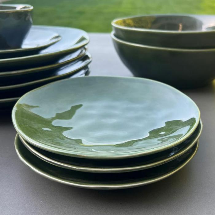 Home Accessories |  Indigo Side Plate Green Home Accessories Green