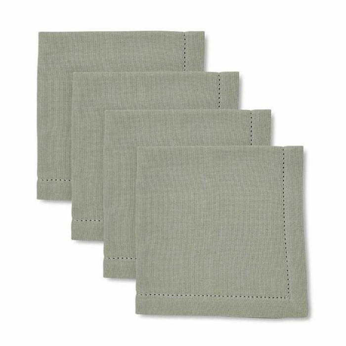 Home Accessories |  Jetty Mineral Green Napkin Set Of 4 Home Accessories Green