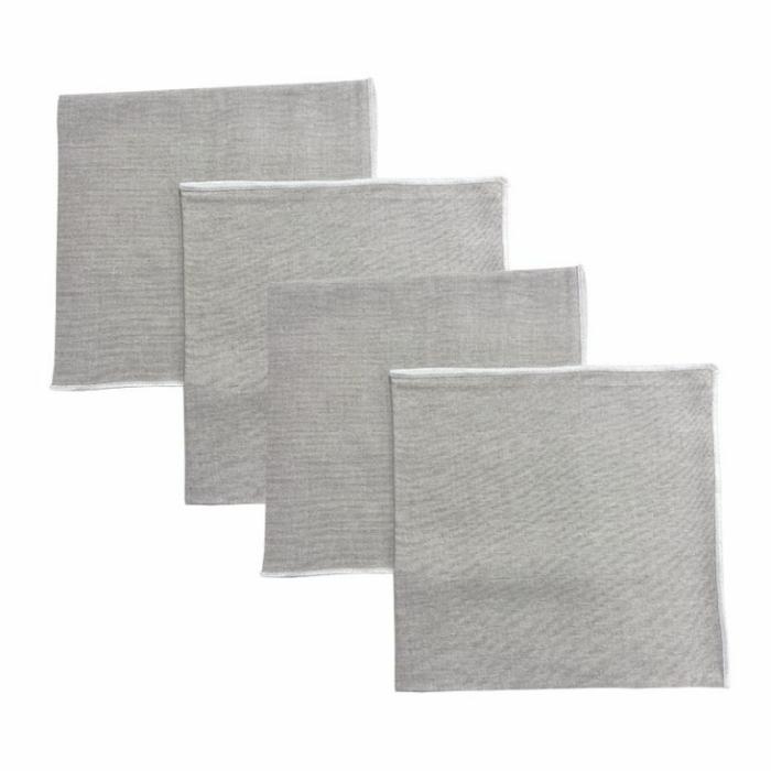 Home Accessories |  Jetty White/Oatmeal Napkin Set Home Accessories Home Accessories