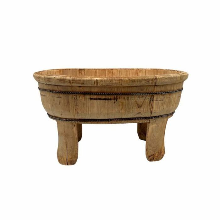 Home Accessories |  Kaori Vintage Wood Basin Home Accessories Home Accessories