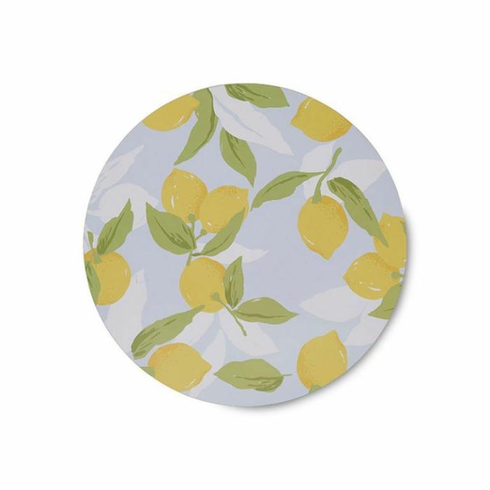 Home Accessories |  Lemons Round Placemat Set Home Accessories Home Accessories