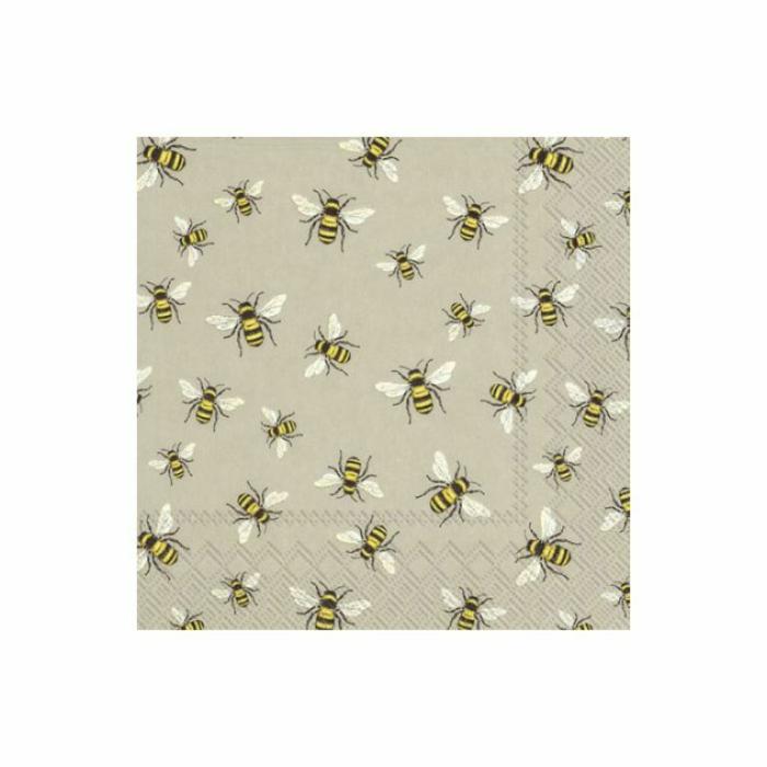 Home Accessories |  Lovely Bees Linen Paper Napkins P Home Accessories Home Accessories