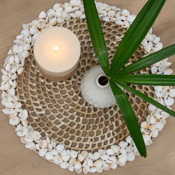 Home Accessories |  Maldives Placemat White Shell Home Accessories Home Accessories