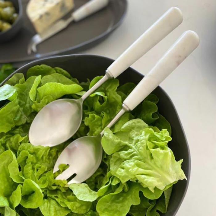 Home Accessories |  Marble Salad Servers Home Accessories Home Accessories