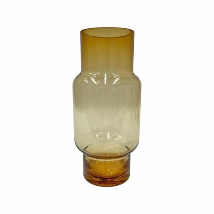 Home Accessories |  Mia Glass Vase Amber Home Accessories Home Accessories