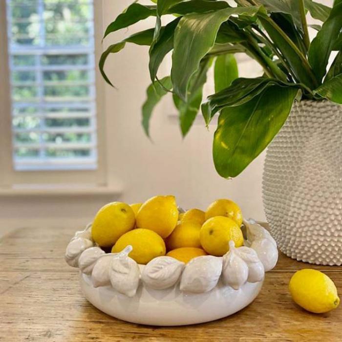 Home Accessories |  Mode Lemon Bowl White Home Accessories Home Accessories