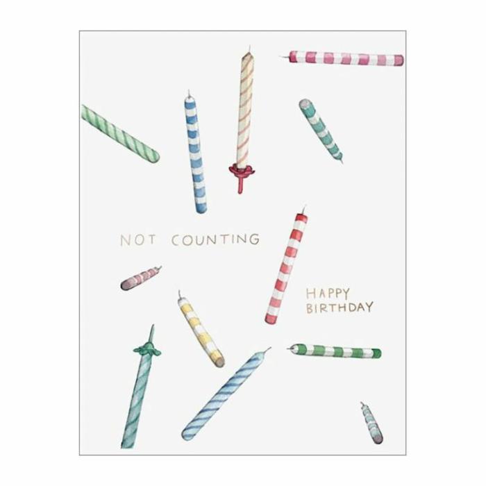 Home Accessories |  Not Counting Candles Foil Birthday Card Home Accessories Home Accessories