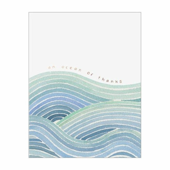 Home Accessories |  Ocean Of Thanks Foil Card Home Accessories Home Accessories