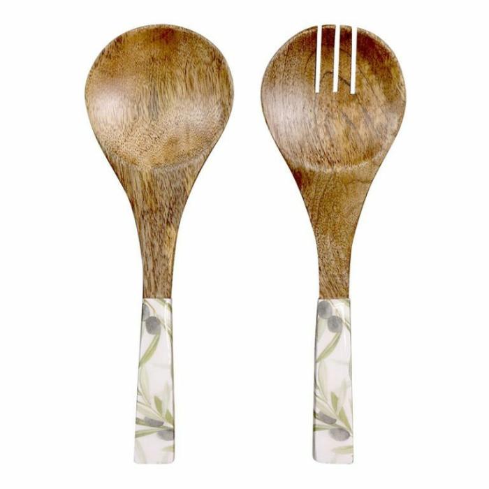 Home Accessories |  Olive Leaf Salad Server Set Home Accessories Home Accessories