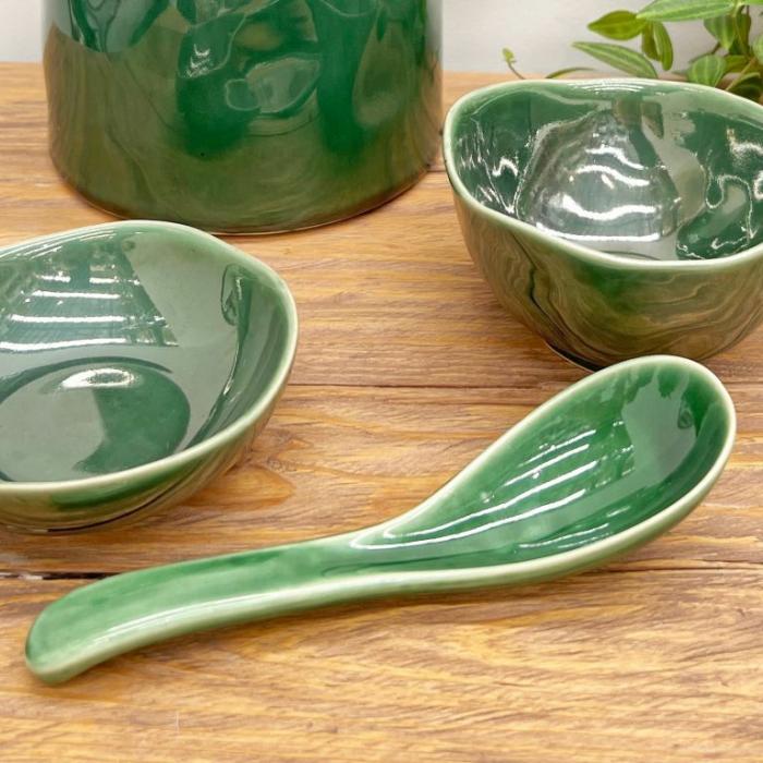 Home Accessories |  Osara Spoon Rest Jade Home Accessories Green