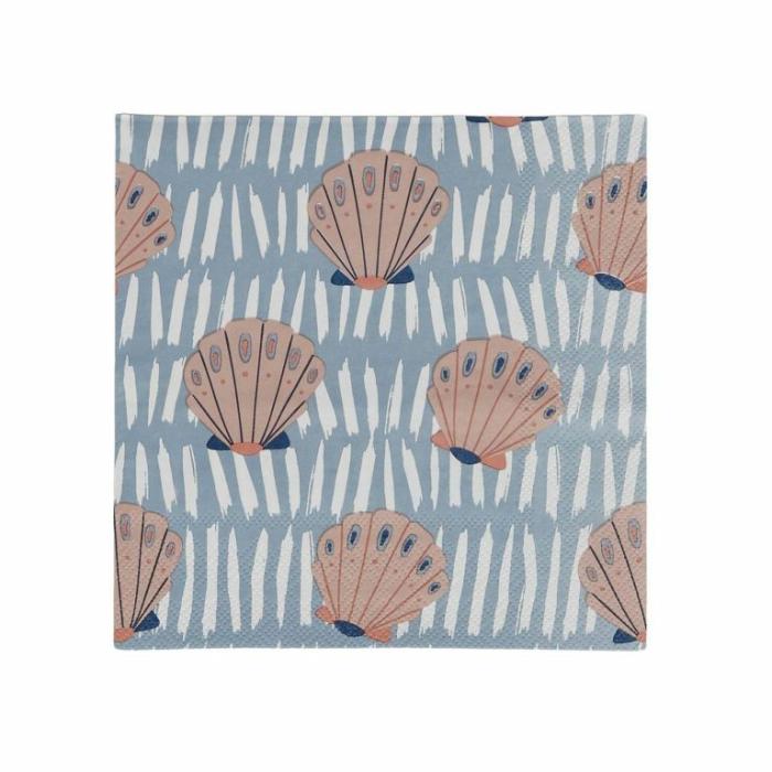 Home Accessories |  Riviera Shell Paper Napkins Pack Of 20 Home Accessories Home Accessories