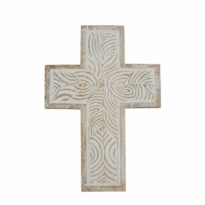 Home Accessories |  Saleena Timber Cross White Home Accessories Home Accessories