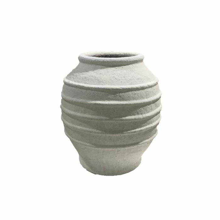 Home Accessories |  Samos Jar Vase Home Accessories Aegean Sea White