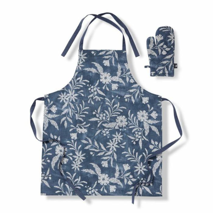 Home Accessories |  Seville Apron & Glove Set Blue Home Accessories Blue