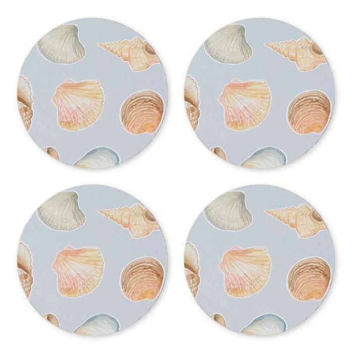 Home Accessories |  Shelly Beach Round Coaster Set Of 4 Home Accessories Home Accessories