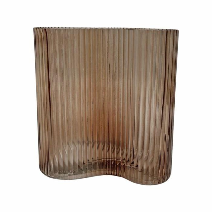 Home Accessories |  Sophia Glass Vase Blonde Home Accessories Brown