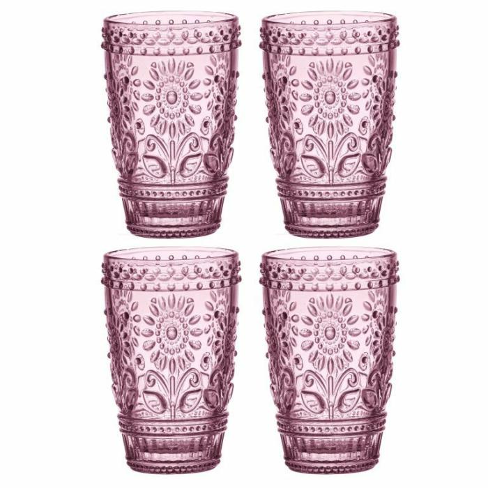 Home Accessories |  Sunflower Highball Tumbler Pink Set Home Accessories Home Accessories