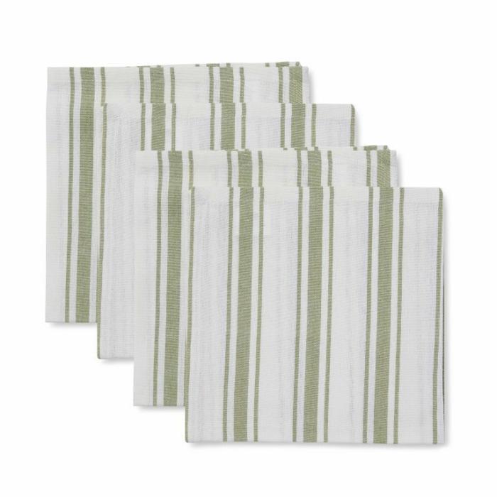 Home Accessories |  Taylor Stripe Napkin Set Of 4 Green Home Accessories Green