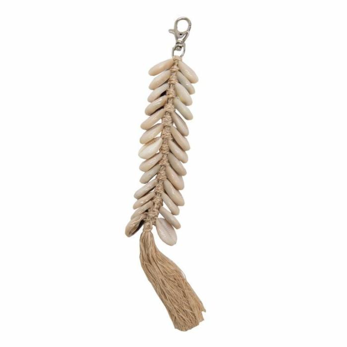 Home Accessories |  Tide Shell & Raffia Keyring Home Accessories Home Accessories