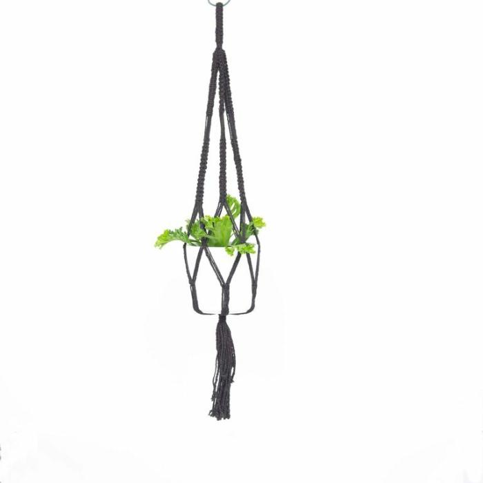 Home Accessories |  Tropics Macrame Home Accessories Black