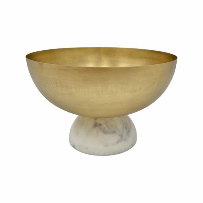 Home Accessories |  Uma Brass & Marble Fruit Bowl Home Accessories Home Accessories